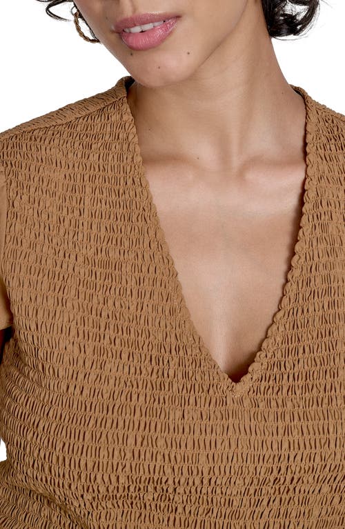 Calvin Klein Smocked Wide Leg Jumpsuit