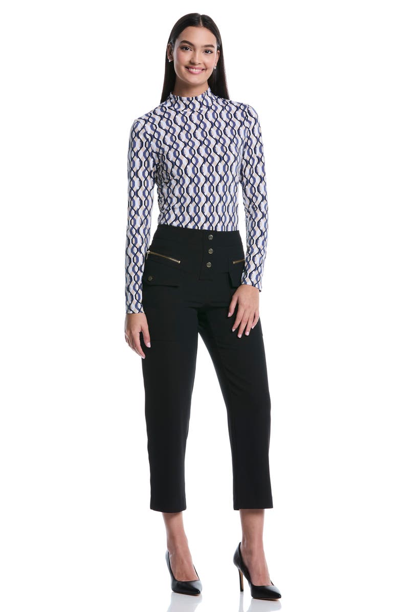 Laundry by Shelli Segal Tapered Cargo Pants, Alternate, color, Black