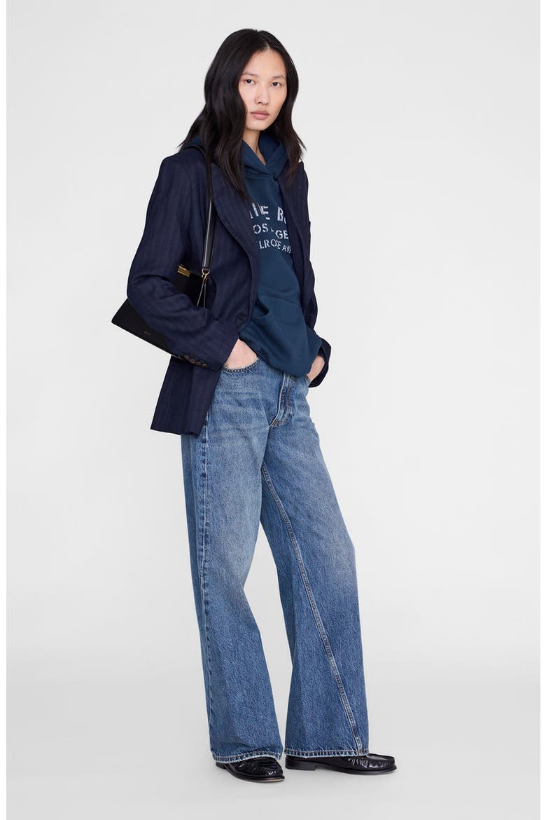 Harvey Melrose Stencil Sweatshirt, Alternate, color, Navy