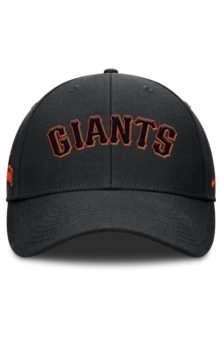 Nike Men's Nike Black San Francisco Giants Rise Gaberdine Adjustable Hat, Alternate, color, Black