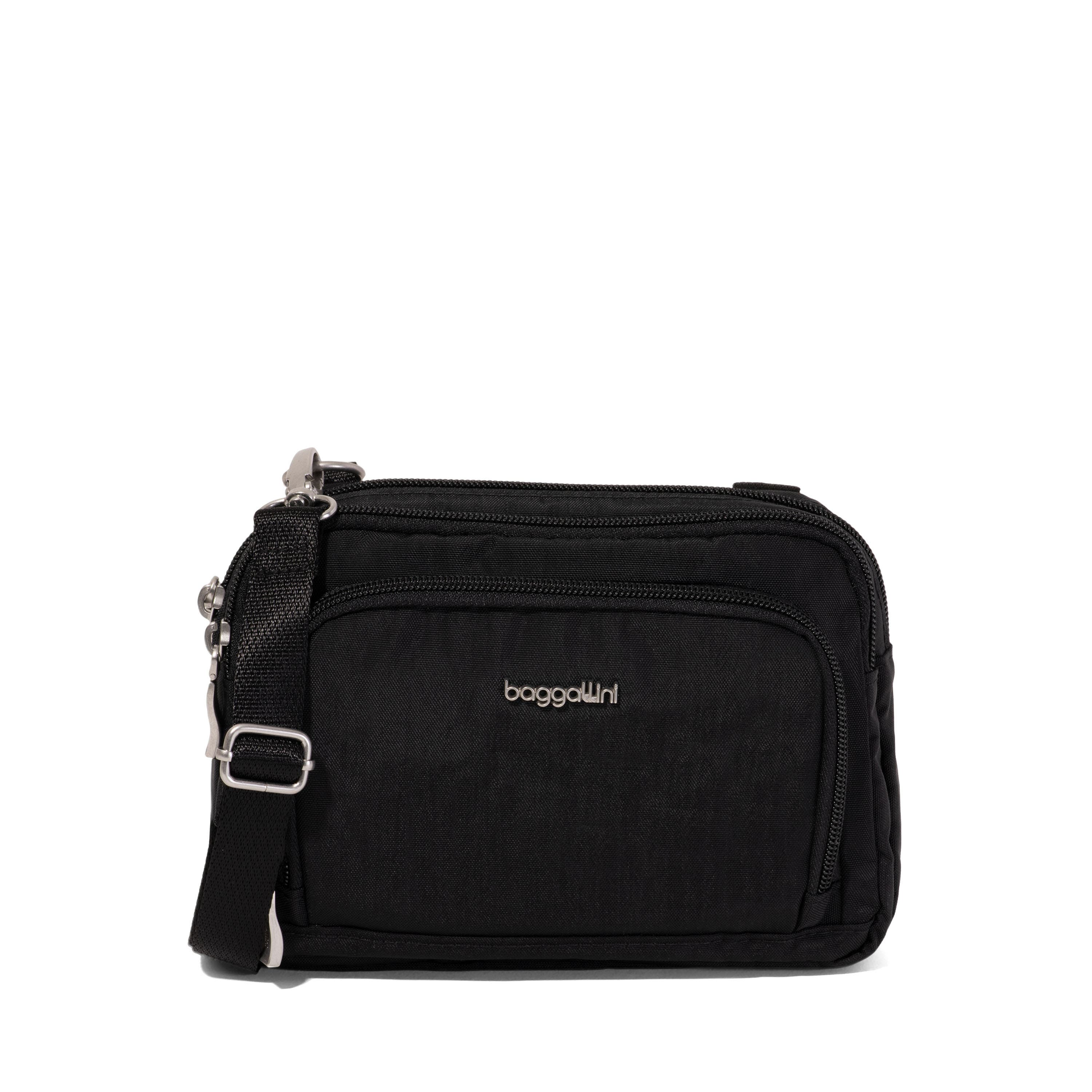 BAGGALLINI Trifecta Crossbody EMF Blocking Pocket, Main, color, Black