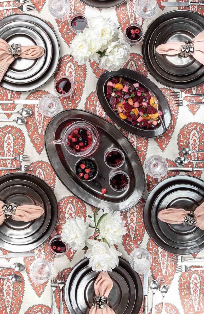 Juliska Pewter Stoneware 4-Piece Dinnerware Place Setting, Alternate, color, Pewter