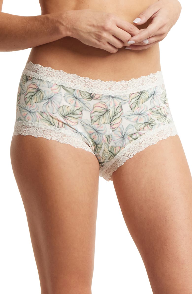 Hanky Panky Dream Boyshorts, Alternate, color, Begonia Leaf