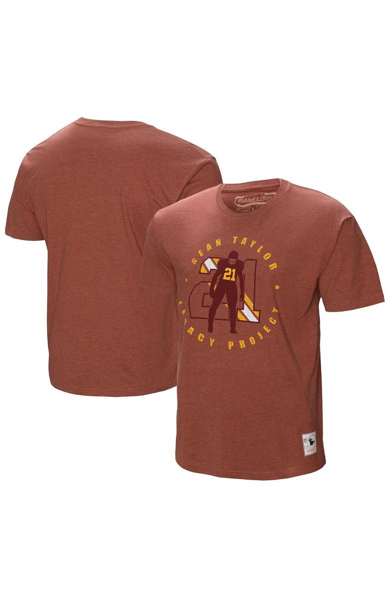 Mitchell & Ness Men's Mitchell & Ness Burgundy Washington Commanders Sean Taylor Legacy Project T-Shirt, Main, color, 