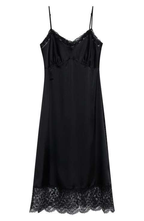 Lace Trim Slipdress