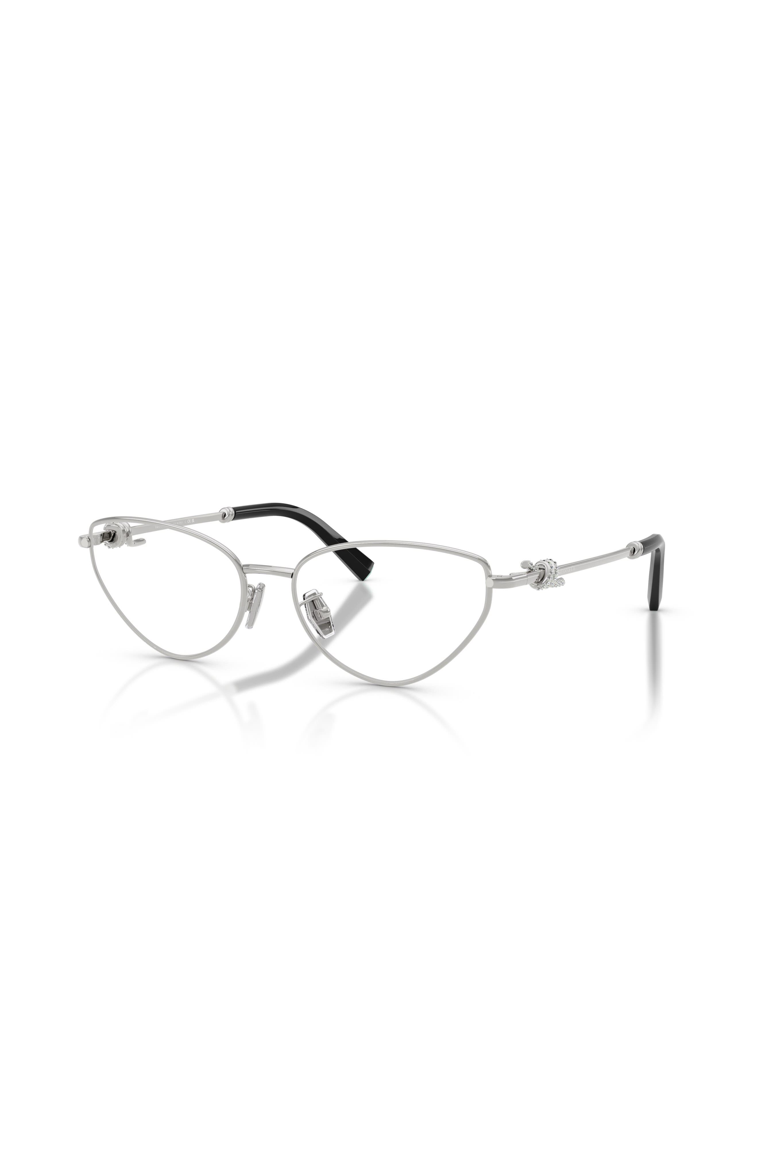 Tiffany & Co . 56mm Cat Eye Optical Glasses In Gray