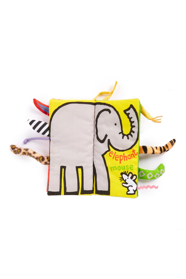 Jungly Tails Cloth Book, Main, color, MULTI