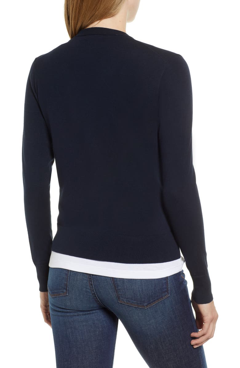 J.Crew Sequin Floral Embroidered Jackie Cardigan, Alternate, color, 