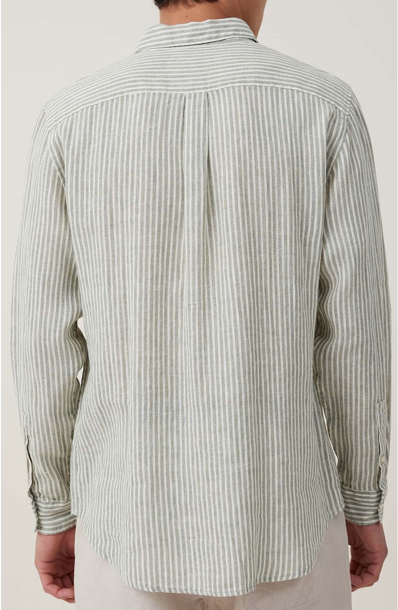 Cotton On Linen Long Sleeve Shirt, Alternate, color, 