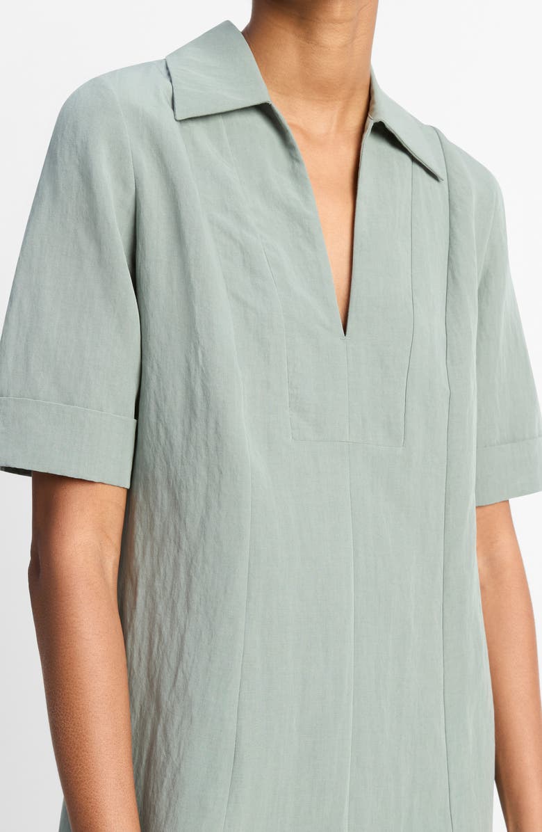 Vince Collar A-Line Dress, Alternate, color, Clay Sage