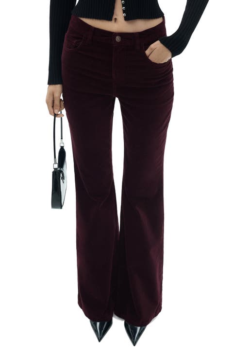 Violeta Flared Stretch Corduroy Jeans
