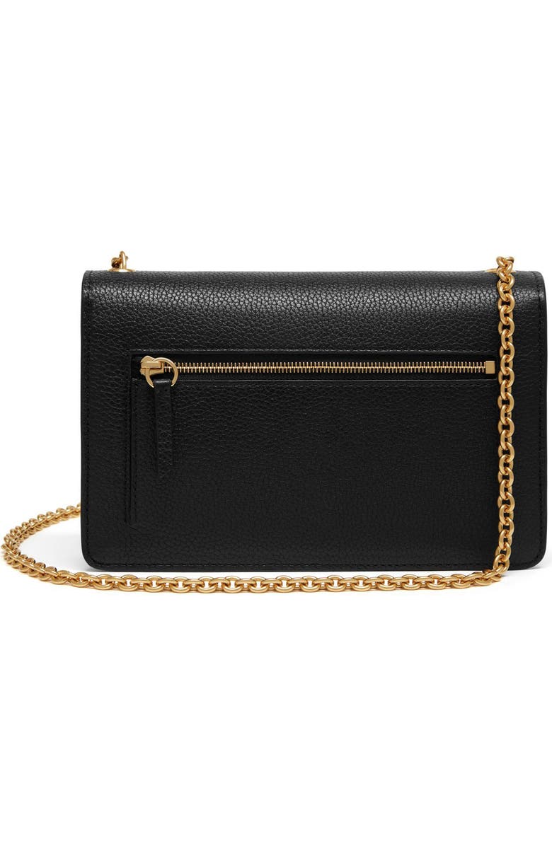 Mulberry Small Darley Leather Clutch, Alternate, color, Black