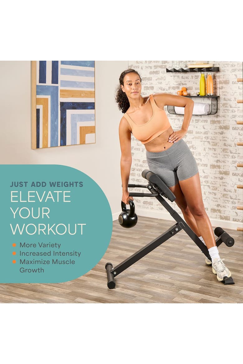 Sculpt Trainer Roman Chair leg Exerciser machine, Alternate, color, Black Lite