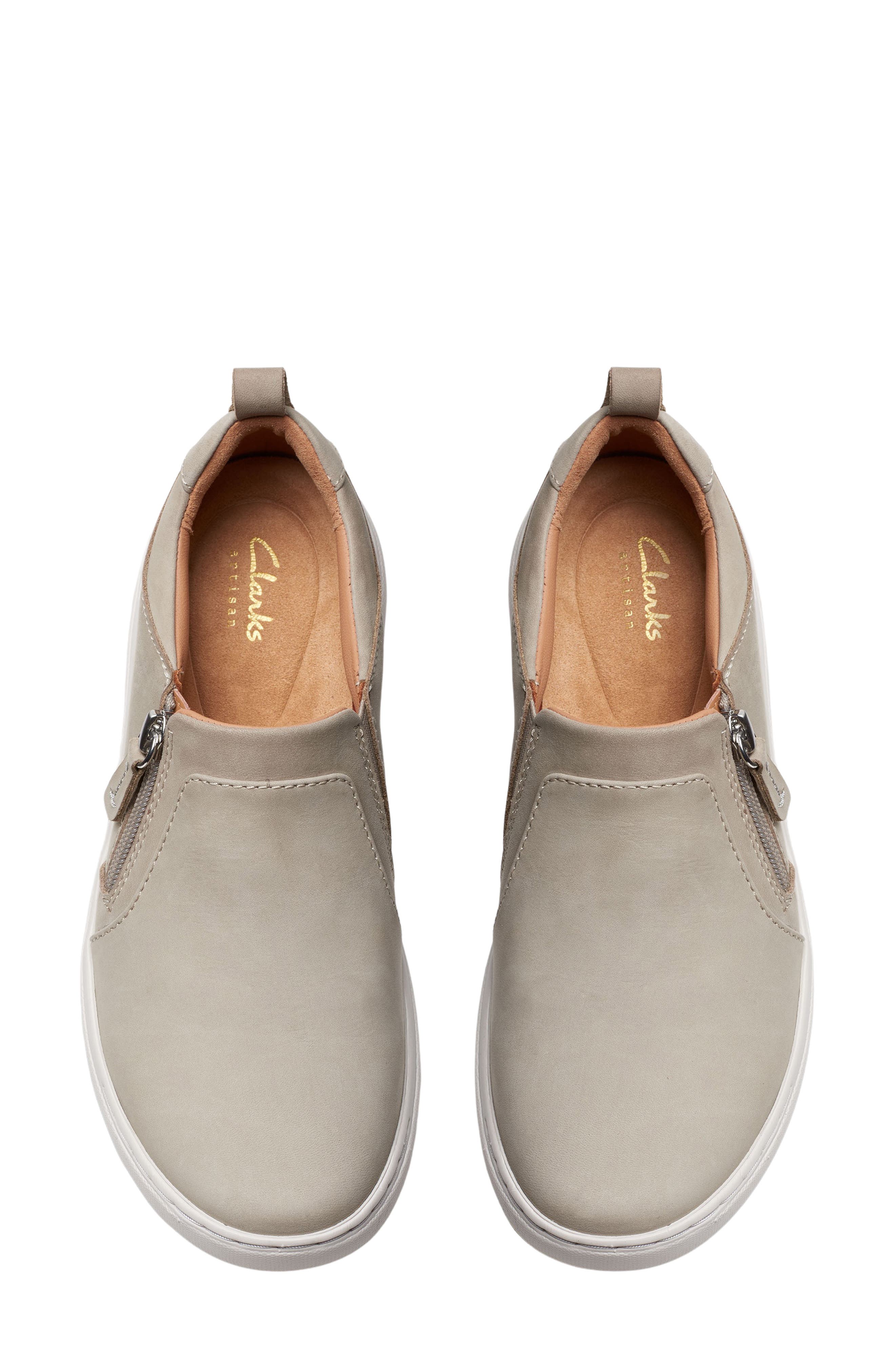 Clarks<sup>®</sup> Nalle Lilac Slip-On Sneaker, Alternate, color, Stone Nubu