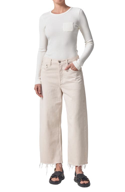 Shop Citizens Of Humanity Ayla Raw Hem High Waist Baggy Crop Wide Leg Jeans
