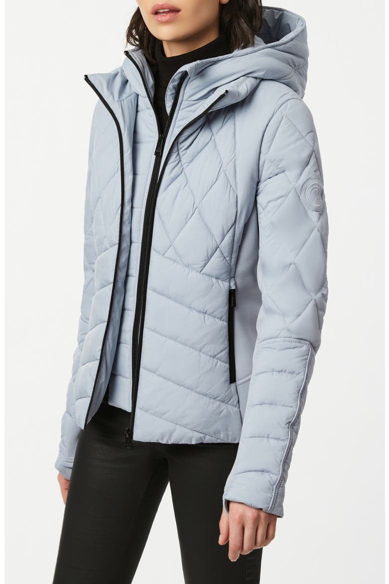 Puffer Jacket with Removable Bib & Hood, Alternate, color, FROST GREY