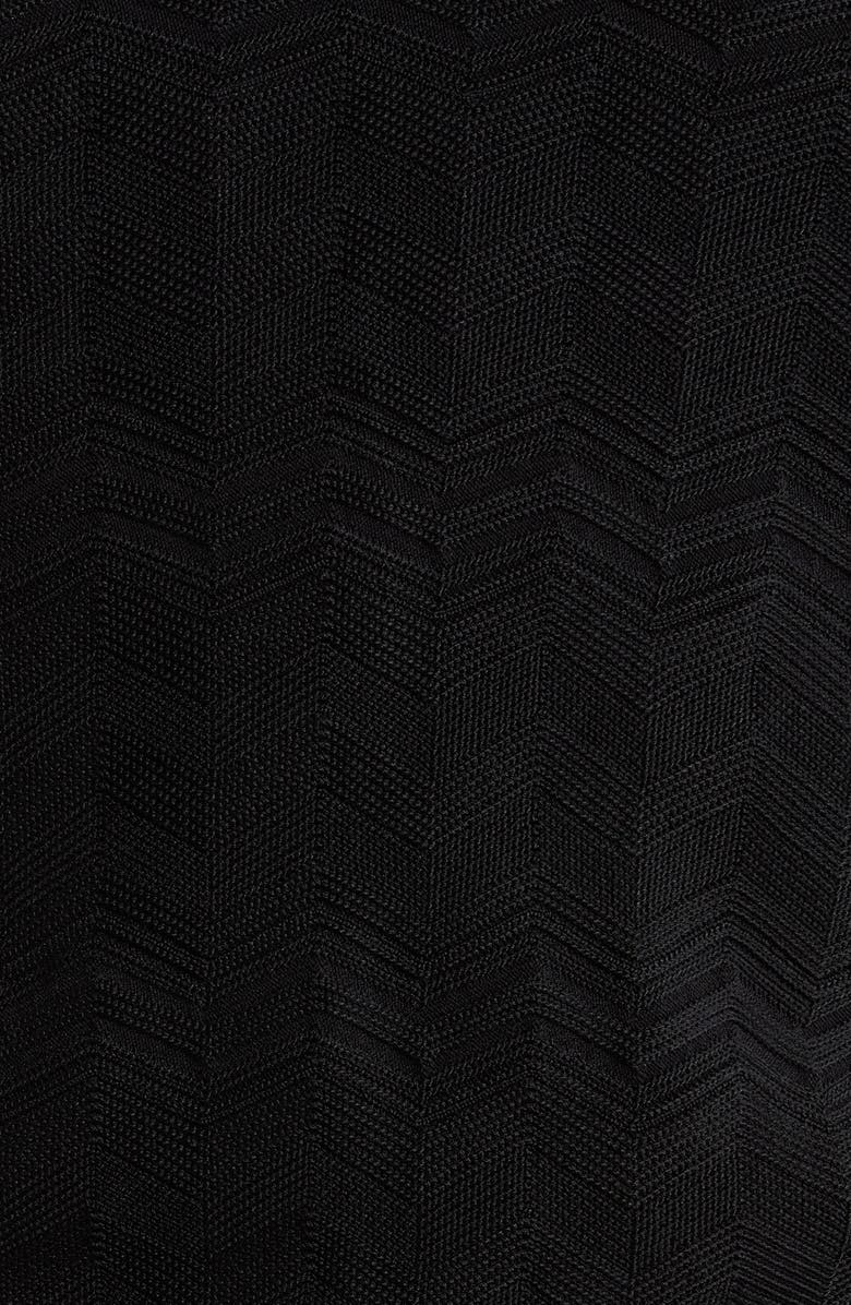 Anne Klein Pointelle Short Sleeve Cardigan, Alternate, color, Anne Black