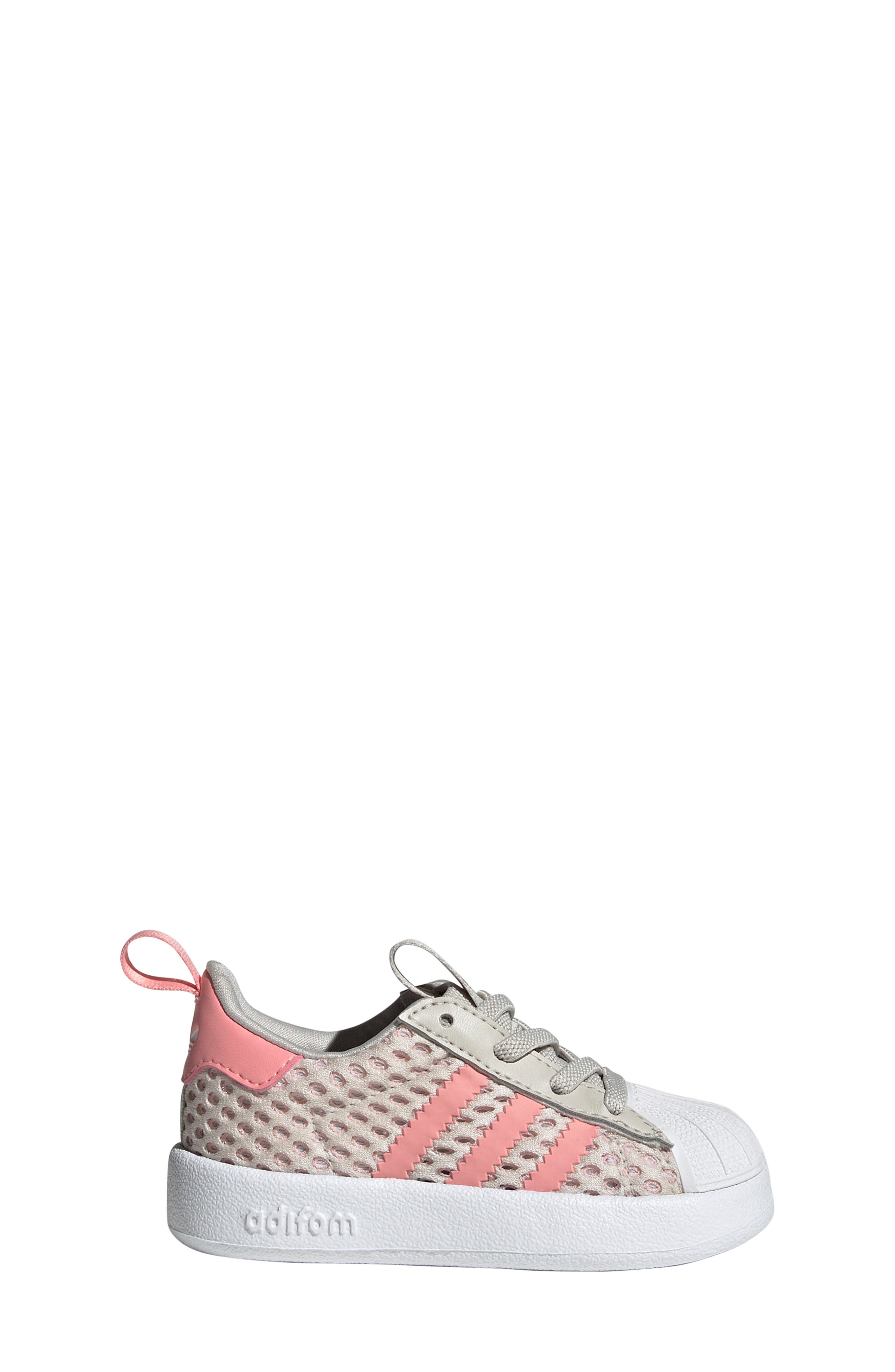 Kids' Superstar 360 Sneaker, Alternate, color, ALUMINA/ PINK SPARK/ WHITE