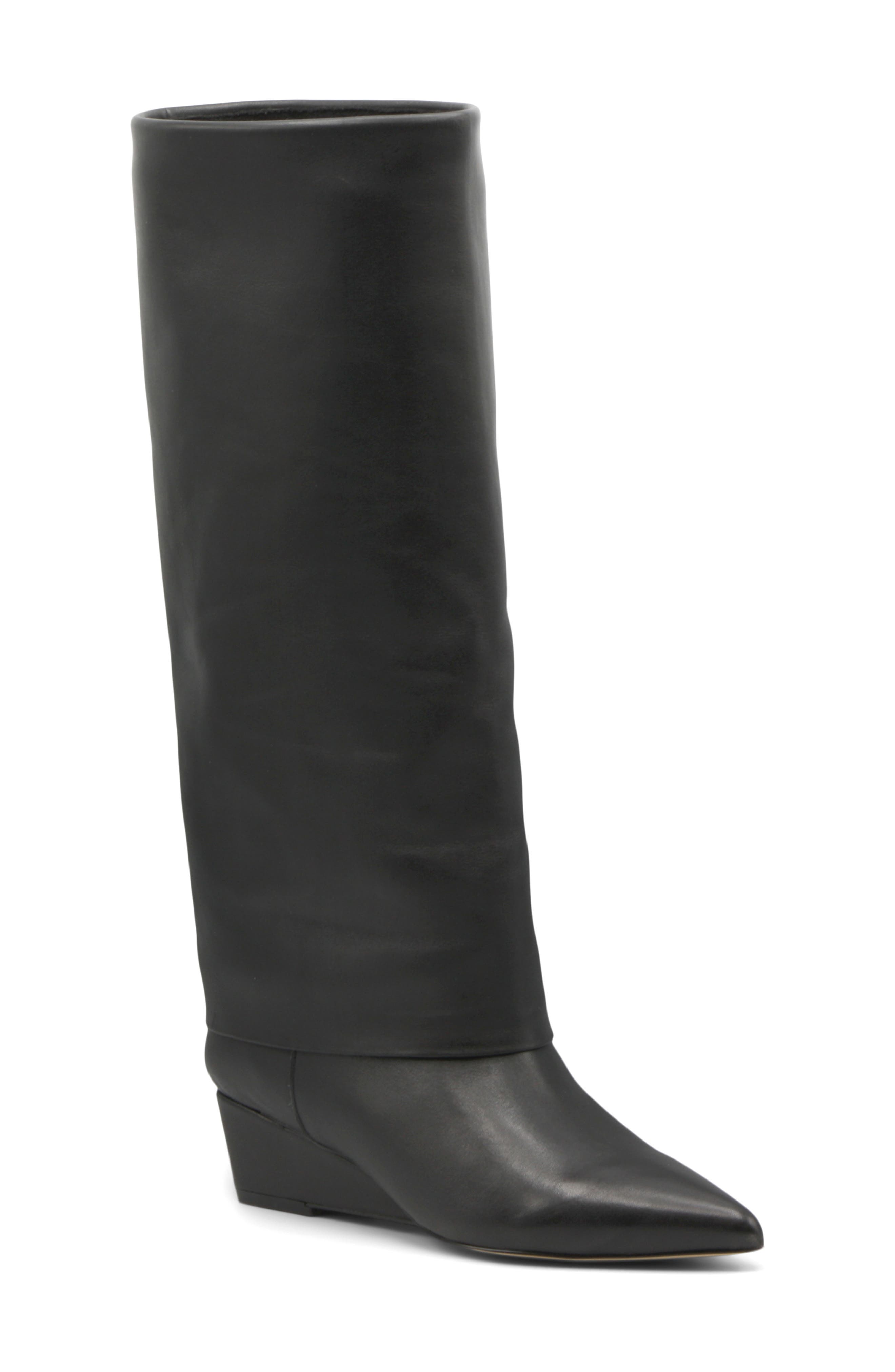 Charles by Charles David Perez Knee High Wedge Boot, Main, color, 