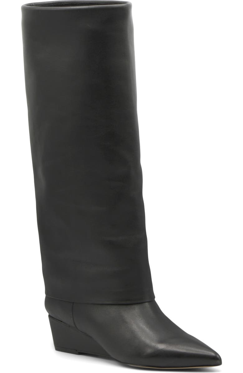 Charles by Charles David Perez Knee High Wedge Boot, Main, color,