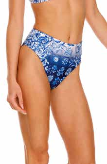 Agua Bendita Penelope Azure High Waist Bikini Bottoms