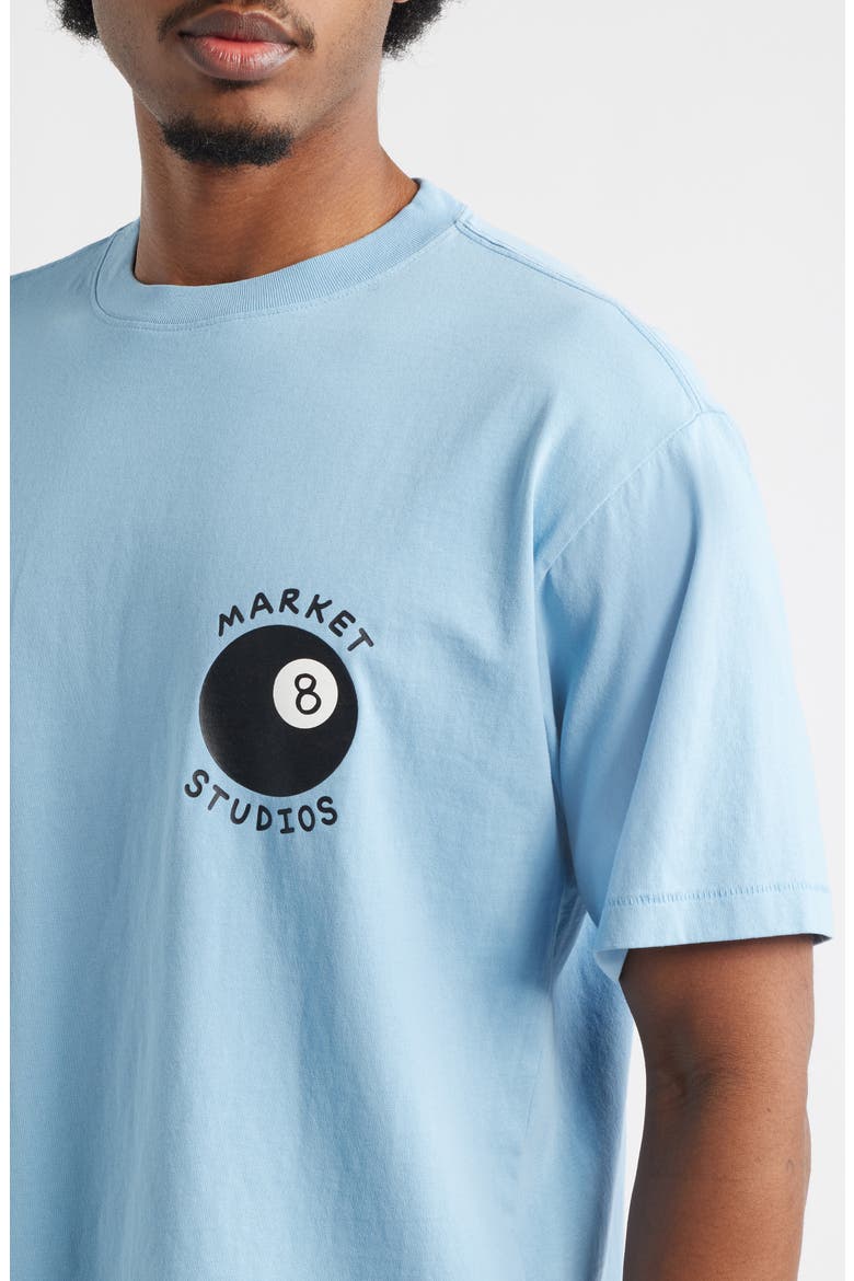 Eight Ball Graphic T-Shirt, Alternate, color, BLUE