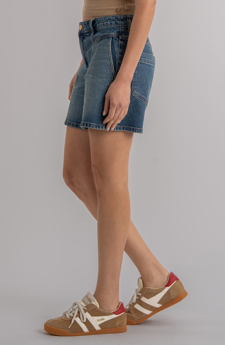 KUT from the Kloth Hailey High Waist Denim Bermuda Shorts, Alternate, color, 