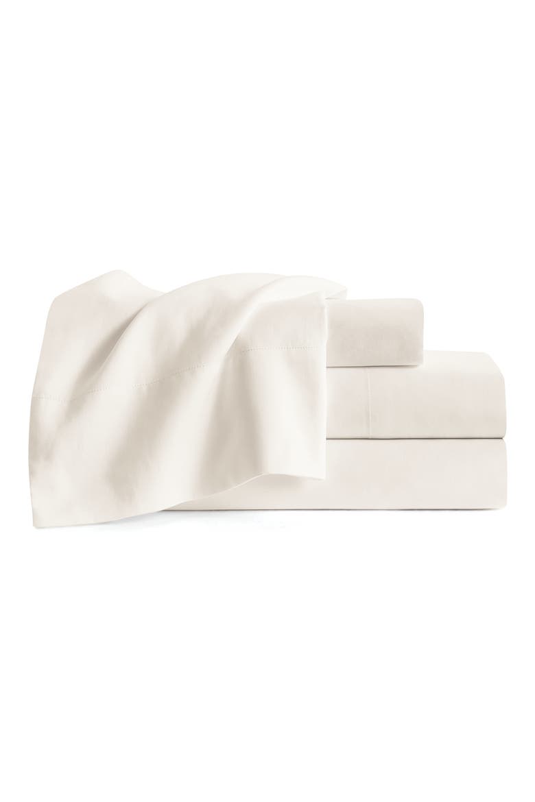 300 Thread Count Sateen Sheet Set, Main, color, BRIGHT WHITE