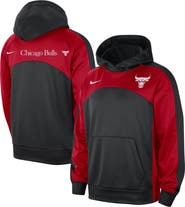 Nike Men's Nike Black/Red Chicago Bulls Authentic Starting Five Force Performance Pullover Hoodie