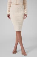 Marciano Naliya Monogram Pencil Midi Skirt