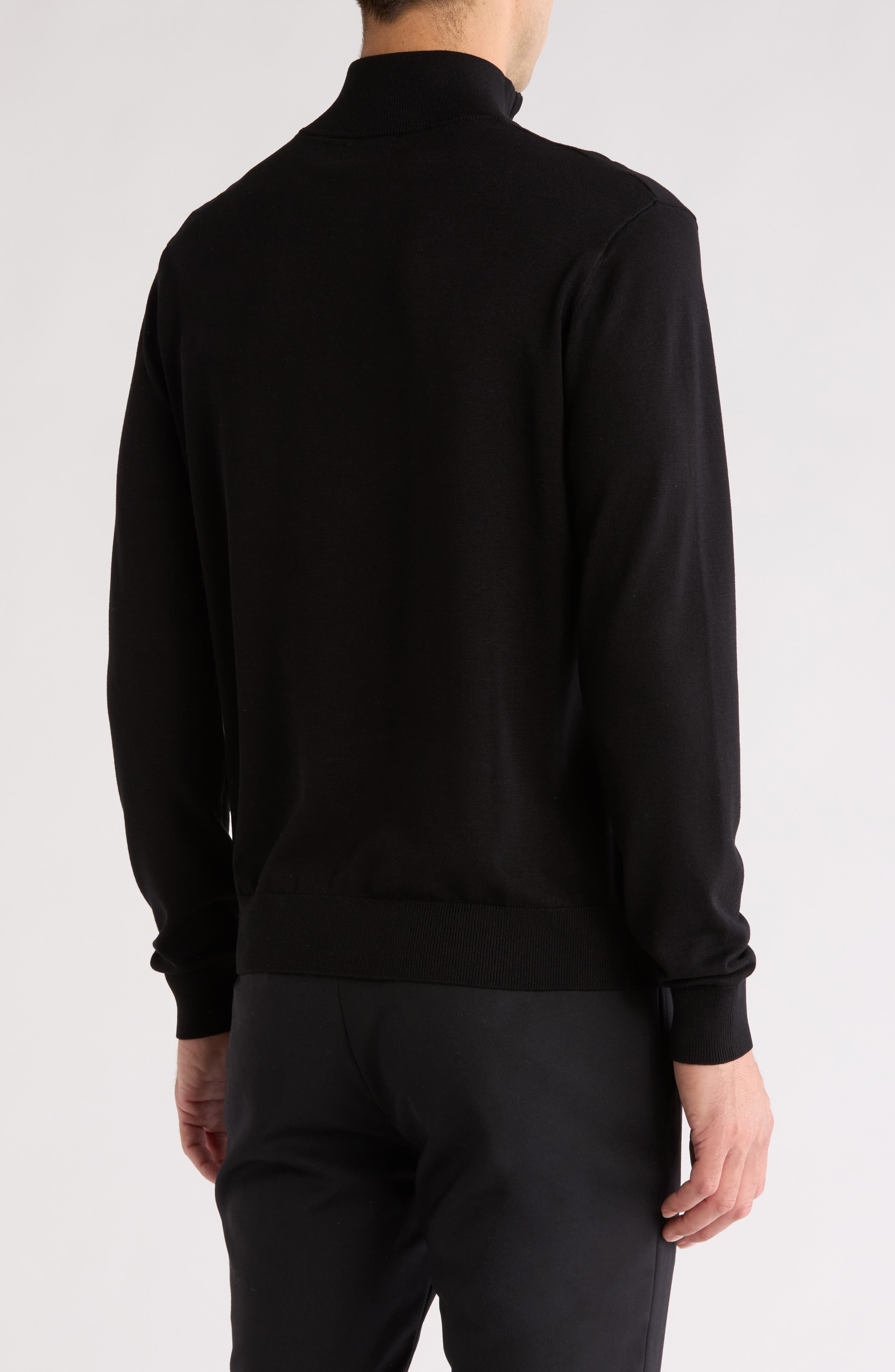 Solid Quarter Zip Pullover - image 2