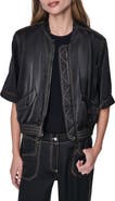 DKNY Contrast Stitch Bomber Jacket