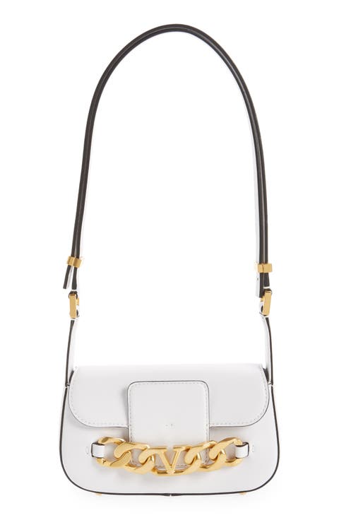 Small VLOGO Chain Leather Shoulder Bag