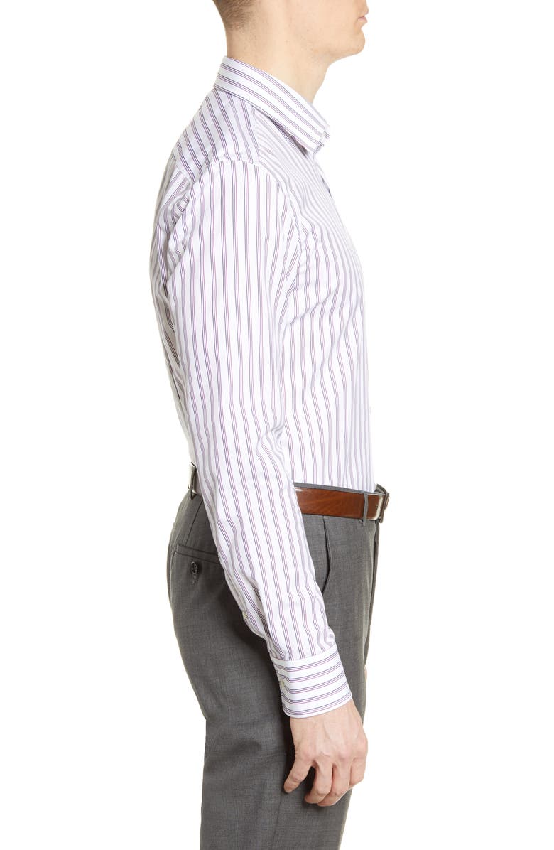 BOSS Slim Fit Stripe Dress Shirt, Alternate, color, 