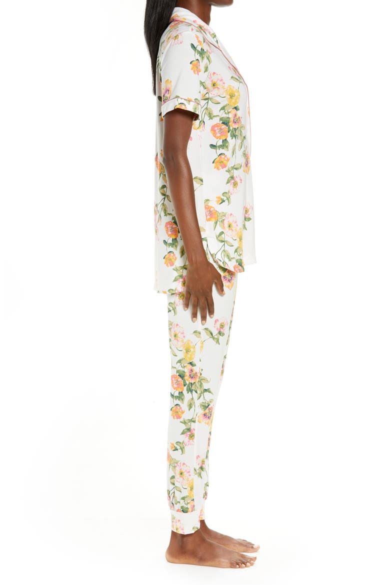 Knit Pajamas, Alternate, color, IVORY POPPY