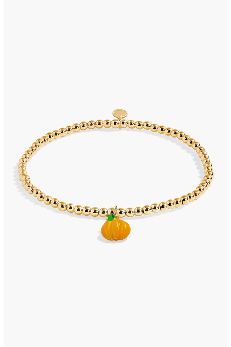 A Little Vibes 'Hello Pumpkin' Bracelet, Alternate, color, Gold Plated