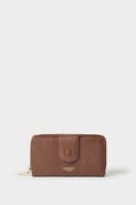 Osprey London The Core Medium Leather Popper Matinee Purse