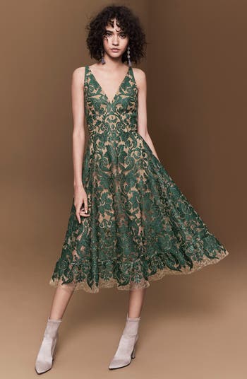 Blair Embellished Fit & Flare Cocktail Dress