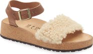 Birkenstock Glenda Genuine Shearling Platform Sandal