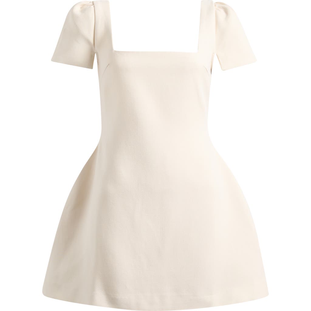 Odd Muse Square Neck Fit & Flare Minidress In White