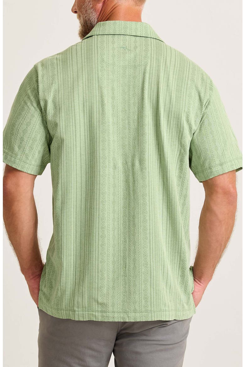 Palm Fresco Beach IslandZone® Button-Up Camp Shirt, Alternate, color, ELM