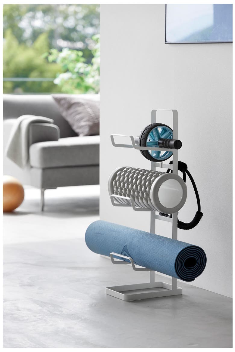 Fitness Equipment Storage Rack, Alternate, color, WHITE