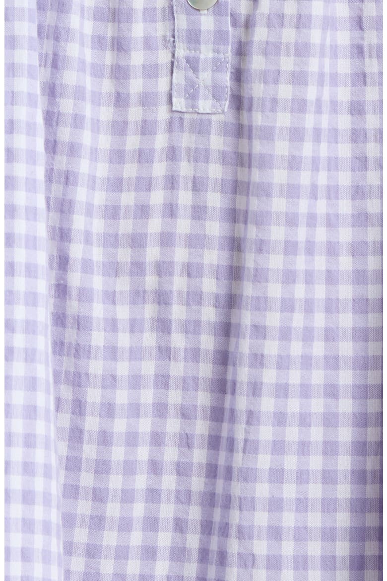 Seersucker Ginngham Nightgown, Alternate, color, SOFT LAVENDER