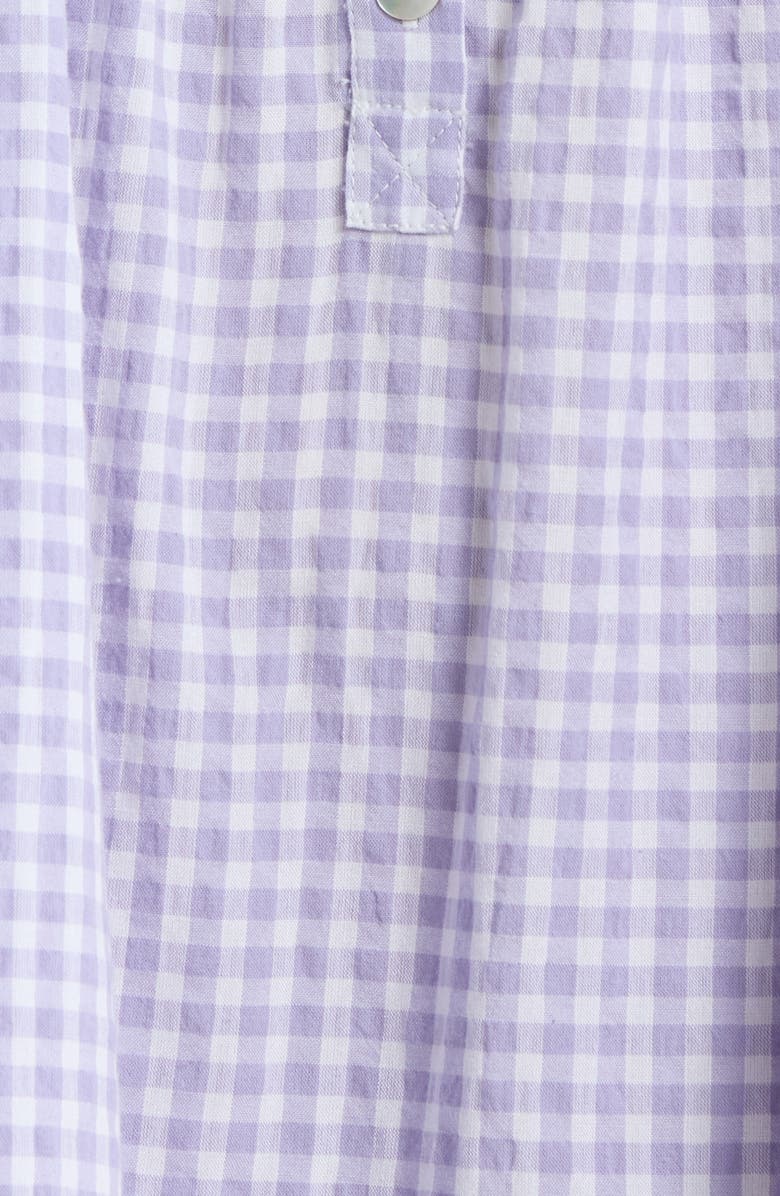 Papinelle Seersucker Ginngham Nightgown, Alternate, color, Soft Lavender