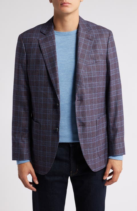Mazara Plaid Wool Sport Coat (Regular & Big)