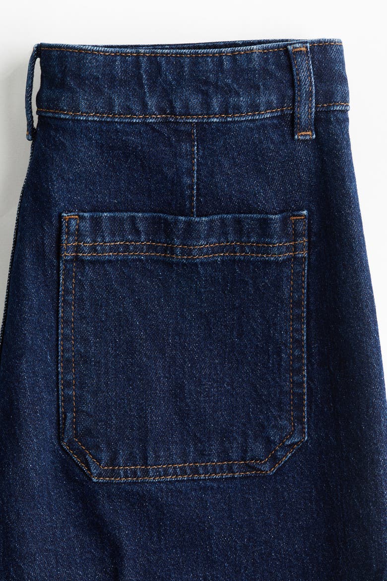 Wide High Jeans, Alternate, color, Navy denim blue