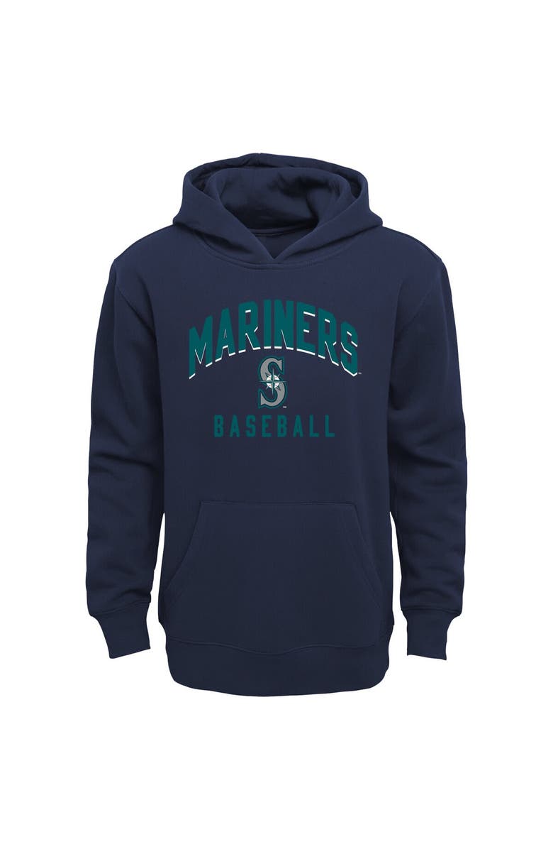 Outerstuff Infant Navy/Heather Gray Seattle Mariners Play by Play Pullover Hoodie & Pants Set, Alternate, color, Navy