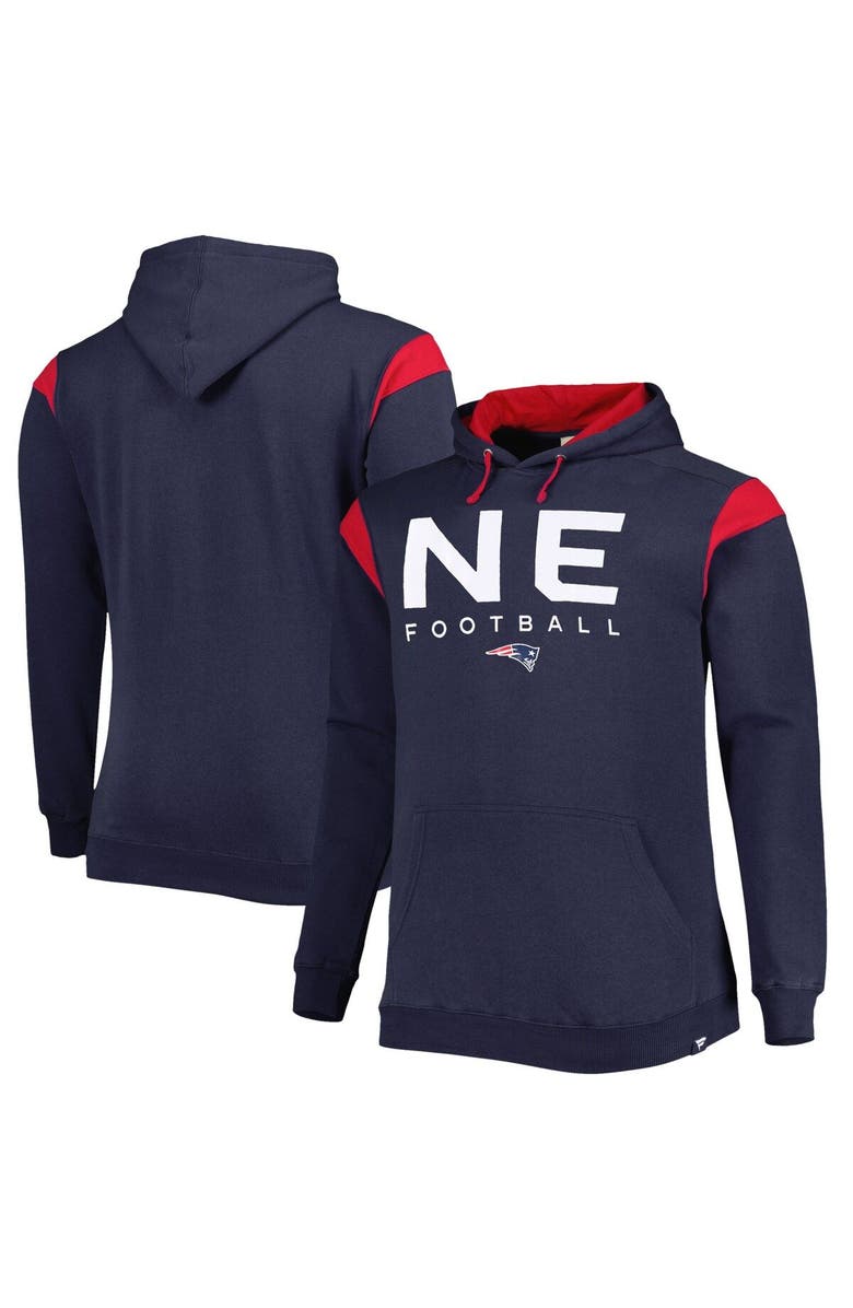 FANATICS Men's Fanatics Branded Navy New England Patriots Big & Tall Call the Shots Pullover Hoodie, Main, color, Navy