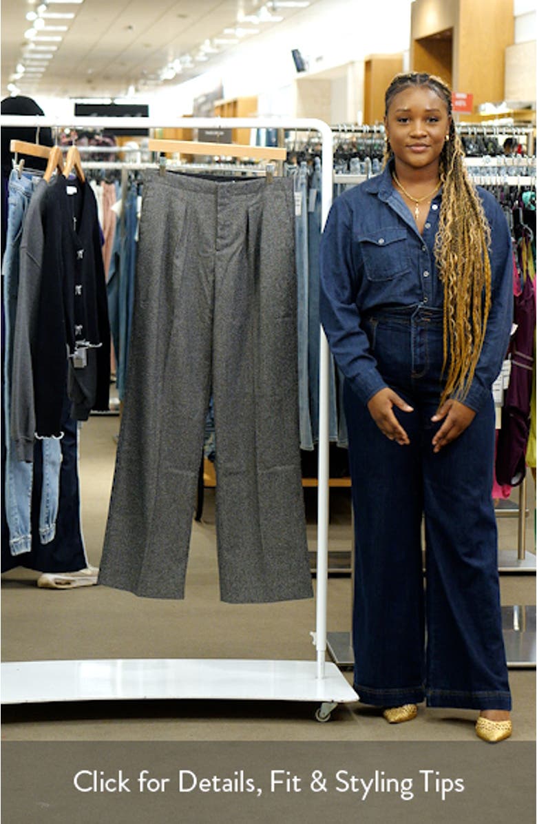 Flecked Pleated Trousers, sales video thumbnail