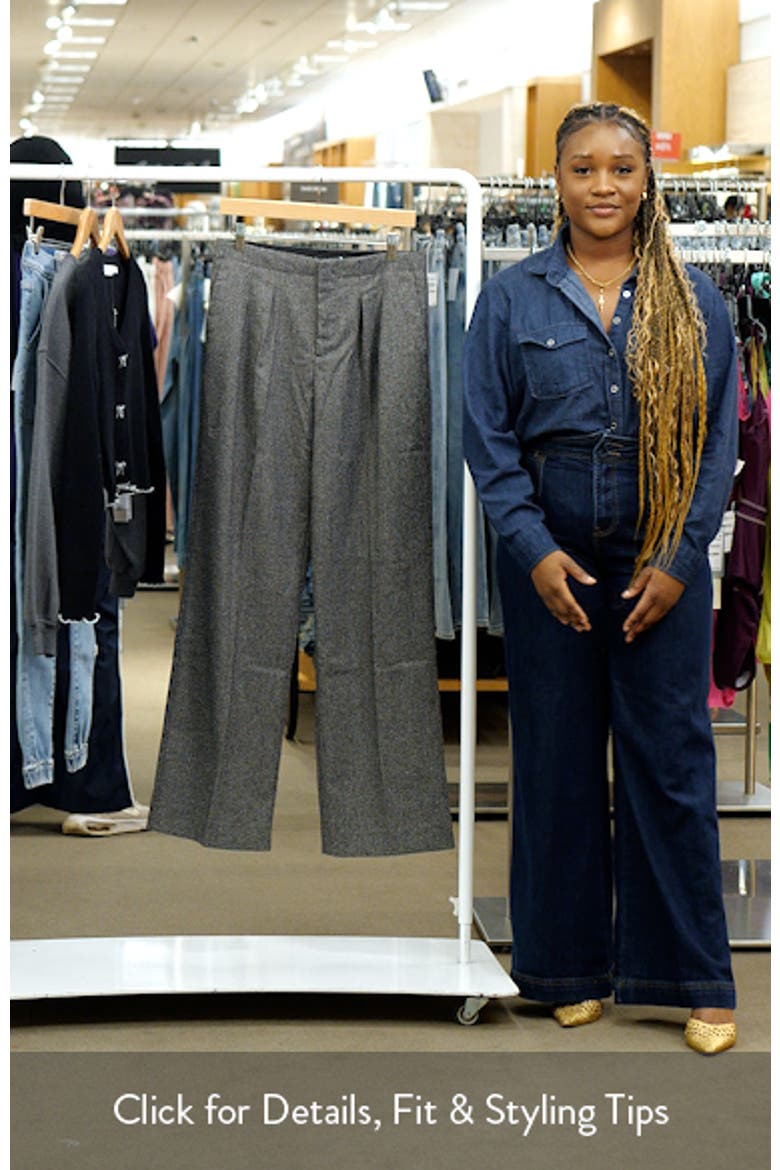 Flecked Pleated Trousers video